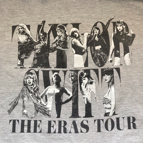Taylor Swift The Eras Tour 2023 Sweatshirt Gray Size L Official Merch Concert - Picture 9 of 10